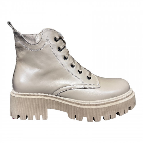 Ботинки Женские кожаные TEMP 457 бежевый