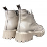 Ботинки Женские кожаные TEMP 457 бежевый