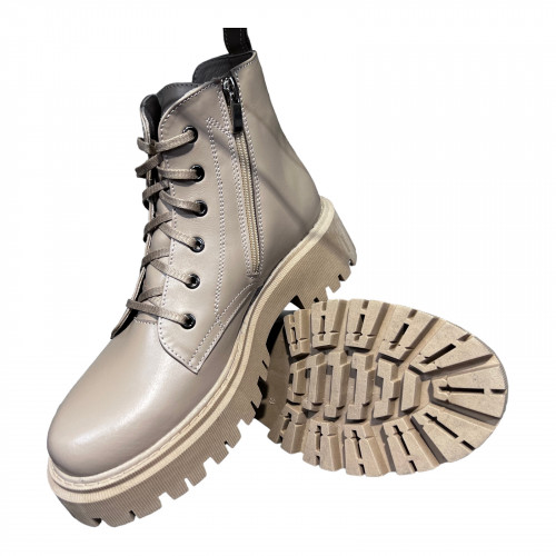 Ботинки Женские кожаные TEMP 457 бежевый