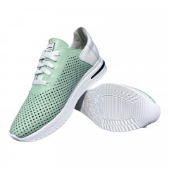 Кроссовки Женские кожаные VLADEKS 1251 2 ментол перфорация