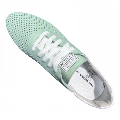 Кросівки Жіночі шкіряні VLADEKS 1251 2 ментол перфорація