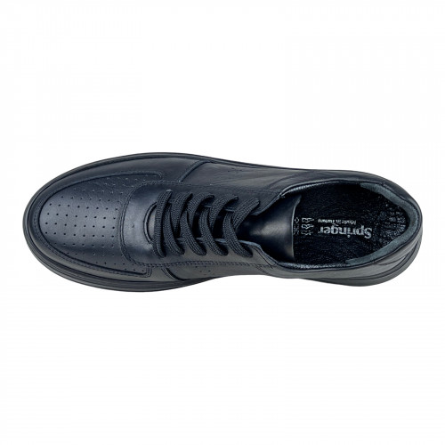 Кроссовки Женские кожаные SPRINGER 23093-2 черный