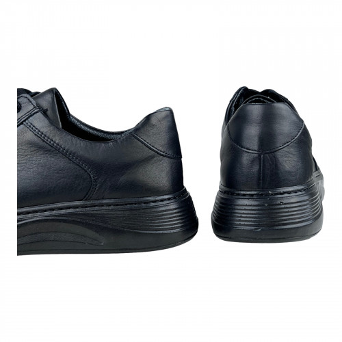 Кроссовки Женские кожаные SPRINGER 23093-2 черный