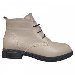 Черевики жіночі шкіряні ATO 1101 04 бежеві байка