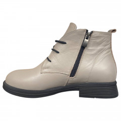 Черевики жіночі шкіряні ATO 1101 04 бежеві байка