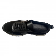 Кроссовки женские кожаные замшевые U.SPIRIT 613 черные