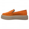 Лоферы женские замшевые KDSL C617-43 оранжевые.