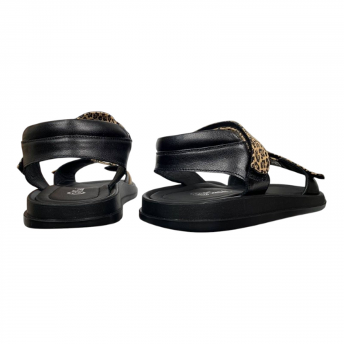 Босоножки Женские кожаные TANGO 189 01/26 черные/леопард