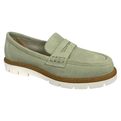 Лоферы женские замшевые BODRUM MG0254 зеленые