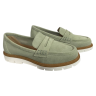 Лоферы женские замшевые BODRUM MG0254 зеленые
