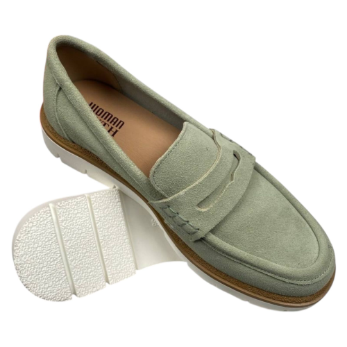 Лоферы женские замшевые BODRUM MG0254 зеленые