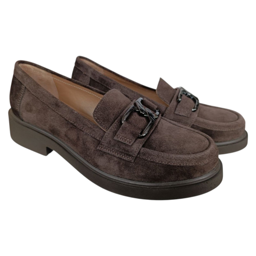 Лоферы женские замшевые ILONA 298/167 25 шоколад