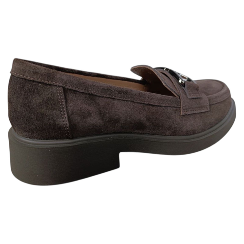 Лоферы женские замшевые ILONA 298/167 25 шоколад