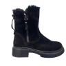 Черевики жіночі замшеві PANDORA 25-123 чорні хутро