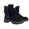 Черевики жіночі замшеві PANDORA 25-123 чорні хутро