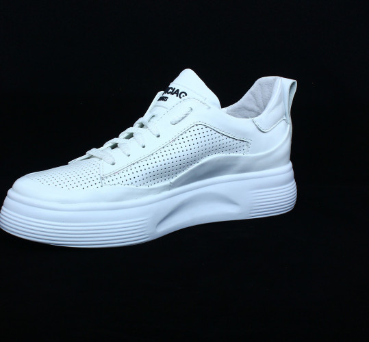 Кросівки Жіночі шкіряні VERSAL Balenciaga 1007 білий