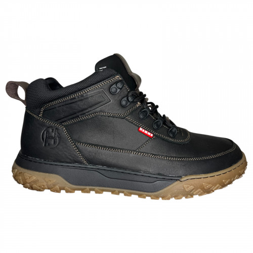 Черевики Чоловічі шкіряні HAMMA 197 01 чорний хутро