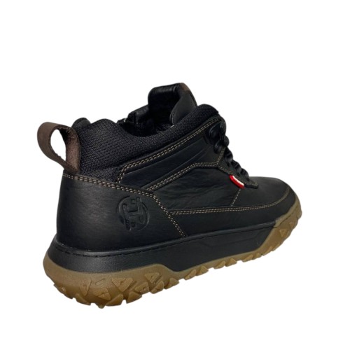 Черевики Чоловічі шкіряні HAMMA 197 01 чорний хутро