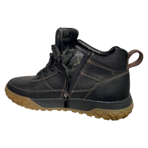 Черевики Чоловічі шкіряні HAMMA 197 01 чорний хутро