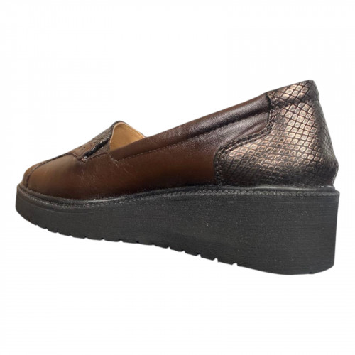 Туфли женские кожаные ATO 192 08 коричневые