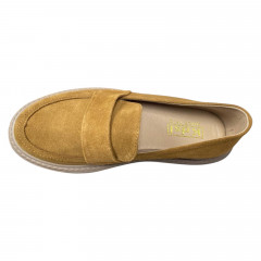 Лоферы женские замшевые KDSL C617-40 коричневые.