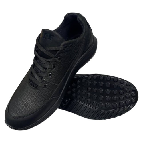 Кросівки чоловічі шкіряні DENAR 22 01 чорні