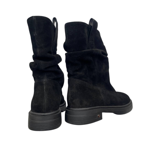 Черевики жіночі замшеві ILONA 842/394 чорні байка