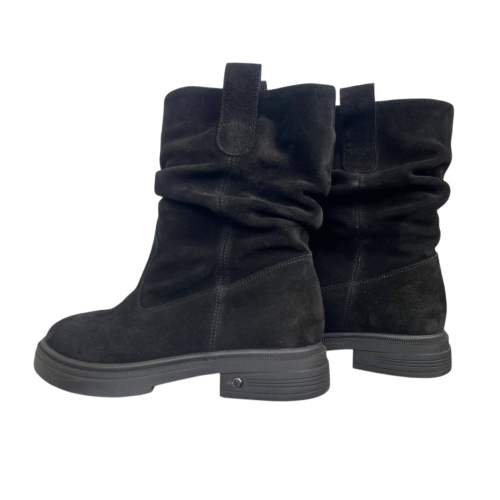 Черевики жіночі замшеві ILONA 842/394 чорні байка