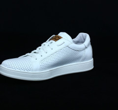 Кеды Женские кожаные VERSAL К 1010 белый перфорация