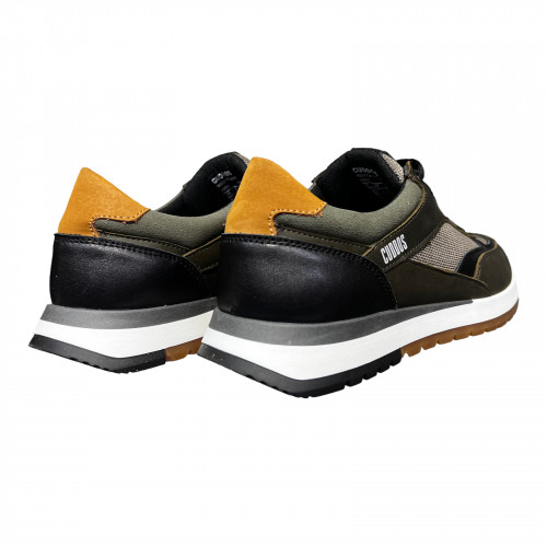 Кроссовки Мужские кожаные CUDDOS 55/1 хаки