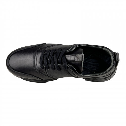 Кроссовки Мужские кожаные SPRINGER 2030 SB-410-2 черный