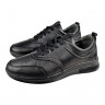 Кроссовки Мужские кожаные SPRINGER 2030 SB-410-2 черный