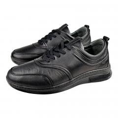 Кросівки Чоловічі шкіряні SPRINGER 2030 SB-410-2 чорний