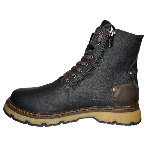 Черевики Чоловічі шкіряні ANGAK 136 коричневий хутро