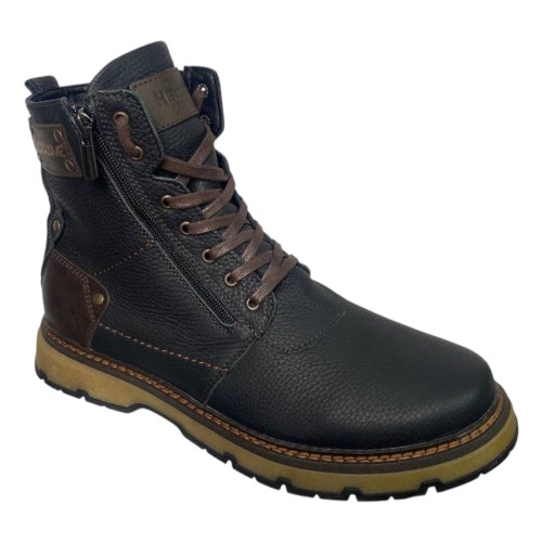 Черевики Чоловічі шкіряні ANGAK 136 коричневий хутро