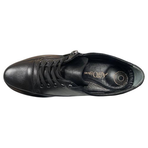 Туфли женские кожаные ATO 6138 01 черные