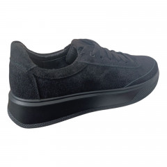 Кеды женские замшевые MASIS 133 черные