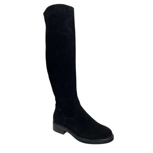 Чоботи жіночі замшеві ANDALINI 2161 01 байка чорні