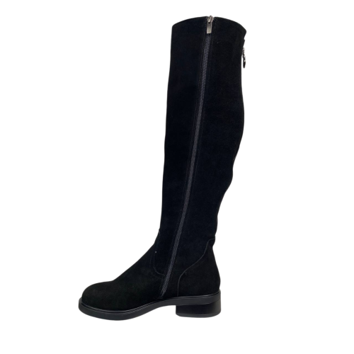 Чоботи жіночі замшеві ANDALINI 2161 01 байка чорні