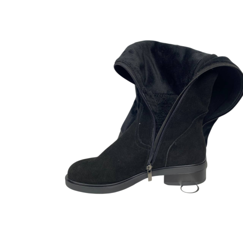 Чоботи жіночі замшеві ANDALINI 2161 01 байка чорні