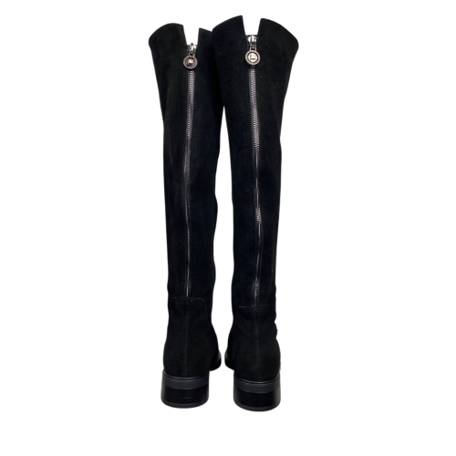 Чоботи жіночі замшеві ANDALINI 2161 01 байка чорні