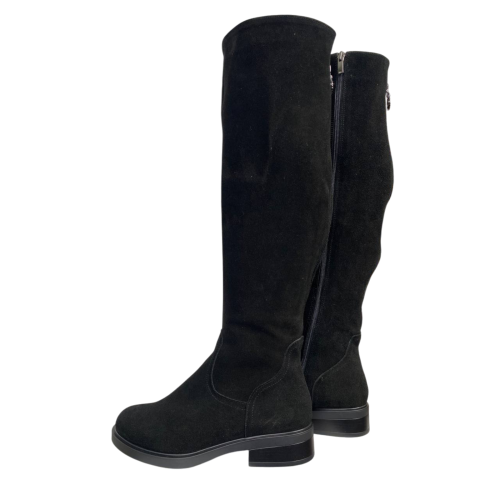 Чоботи жіночі замшеві ANDALINI 2161 01 байка чорні