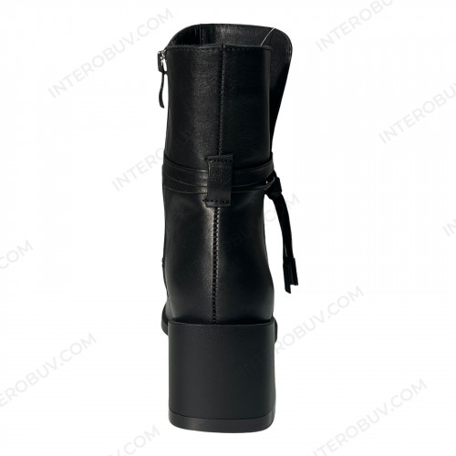 Ботинки Женские кожаные Pandora 5617 черный байка