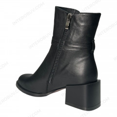 Черевики Жіночі шкіряні Pandora 5617 чорний байка
