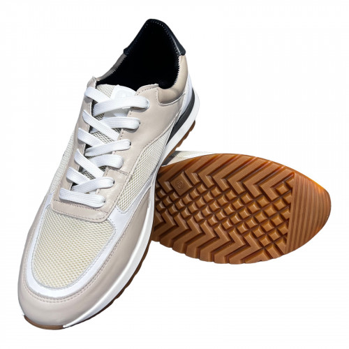 Кроссовки Мужские кожаные CUDDOS 55 бежевый