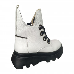 Черевики жіночі шкіряні TEONA 144 05 білий хутро