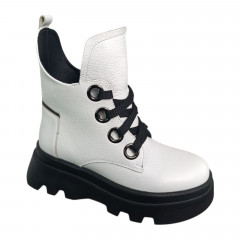 Черевики жіночі шкіряні TEONA 144 05 білий хутро