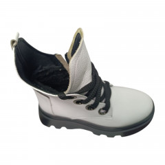 Черевики жіночі шкіряні TEONA 144 05 білий хутро