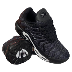 Кроссовки женские текстильные NIKE AIR MAX TN PLUS В2767-8 чорно-графитовые