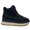 Ботинки женские замшевые ALLSY 203832 черные байки